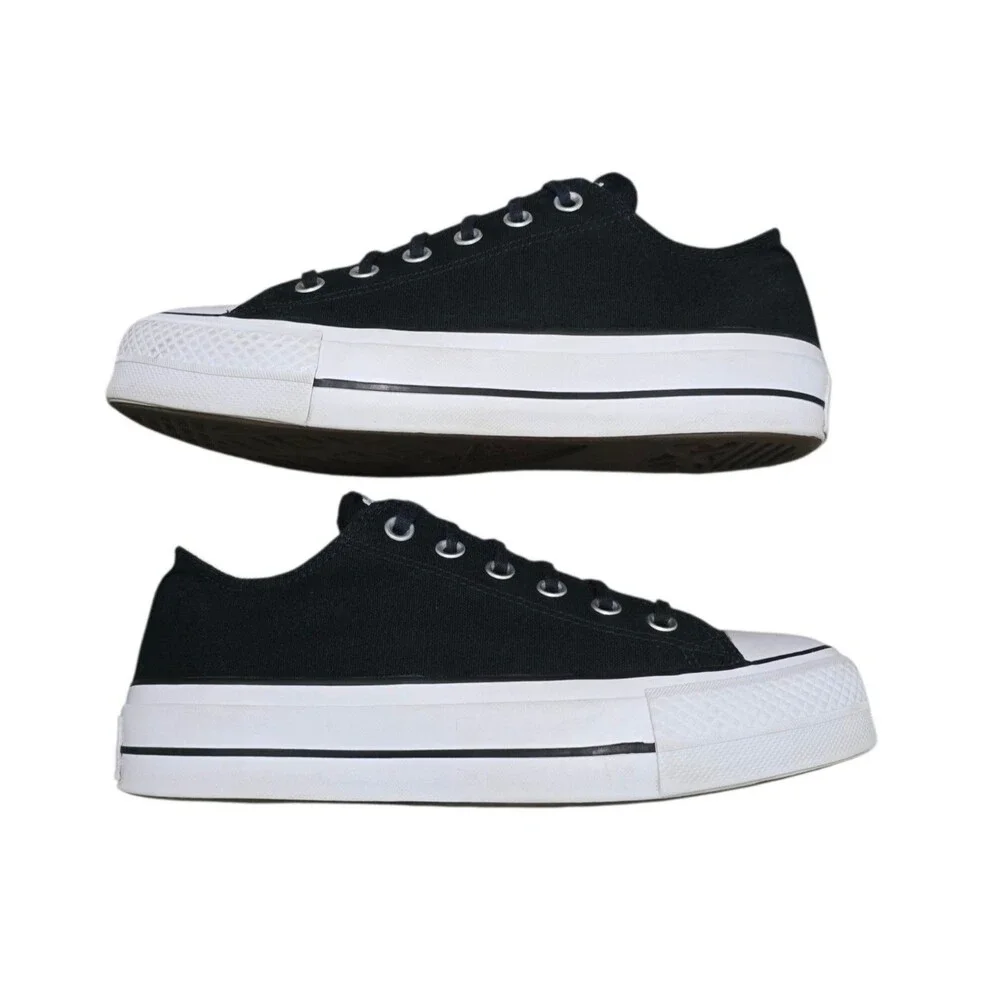 Converse Chuck Taylor All Star Lift Platform Sneakers Womens Size 9 Black Shoes